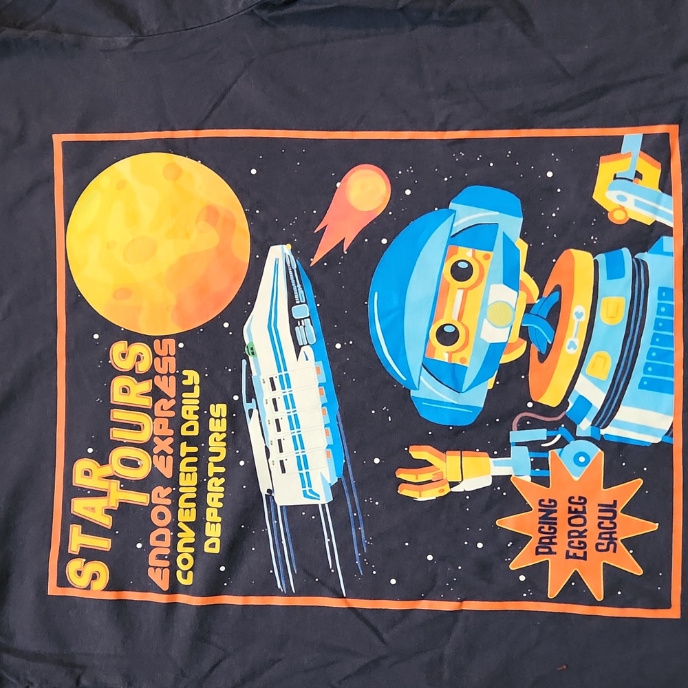 Comfort Colors Star Tours Navy Graphic Unisex Tee - Picture 5 of 6